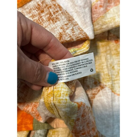 Fe Noel Target Collab Women's 4 100% Linen Multi-Colored Mini Skirt - Picture 9 of 12